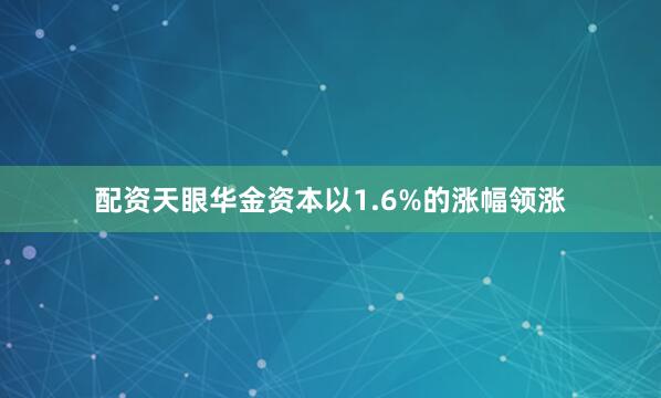 配资天眼华金资本以1.6%的涨幅领涨